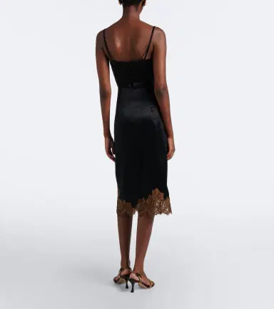 Dorothee Schumacher Lace-trimmed satin slip dress | Thumbnail 3 Dorothee Schumacher Lace-trimmed satin slip dress | Thumbnail 3