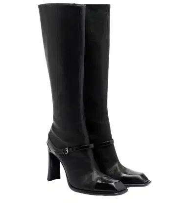 Alexander McQueen Niko leather knee-high boots | Thumbnail 1 Alexander McQueen Niko leather knee-high boots | Thumbnail 1
