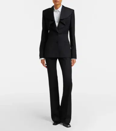 McQueen Plissé striped cotton shirt | Thumbnail 3 McQueen Plissé striped cotton shirt | Thumbnail 3