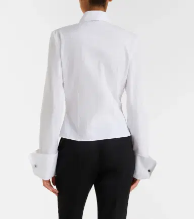 McQueen Plissé striped cotton shirt | Thumbnail 5 McQueen Plissé striped cotton shirt | Thumbnail 5