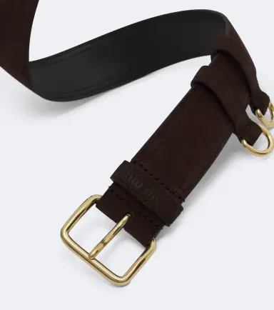 Miu Miu Suede belt | Thumbnail 2 Miu Miu Suede belt | Thumbnail 2
