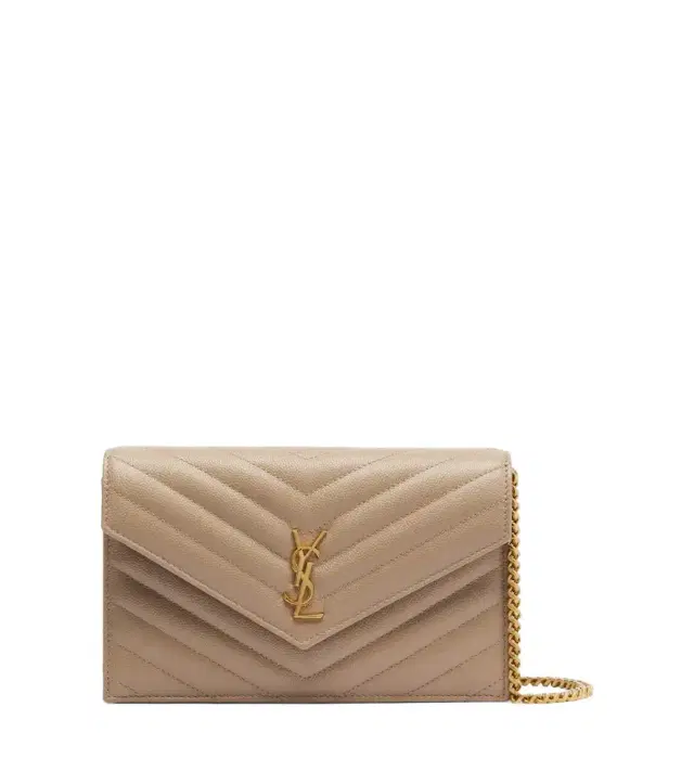 Cassandre Envelope leather wallet on chain Cassandre Envelope leather wallet on chain