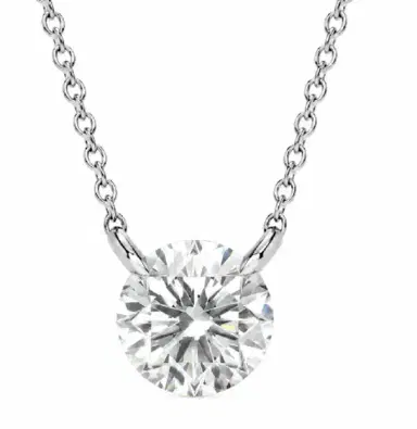 Wish Fine Jewelry 0.20ct Diamond 18K Gold Illusion Solitaire Necklace | Thumbnail 1 Wish Fine Jewelry 0.20ct Diamond 18K Gold Illusion Solitaire Necklace | Thumbnail 1