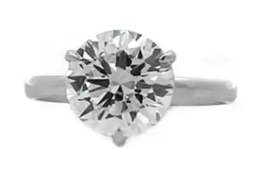 Wish Fine Jewelry 3.02ct Diamond 18K Gold Solitaire Ring | Thumbnail 1 Wish Fine Jewelry 3.02ct Diamond 18K Gold Solitaire Ring | Thumbnail 1