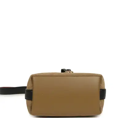 Chanel Chanel "CC Loop" Bucket Bag with Leather Strap Dark Beige Suede, Black Leather Gold Hardware | Thumbnail 7 Chanel Chanel "CC Loop" Bucket Bag with Leather Strap Dark Beige Suede, Black Leather Gold Hardware | Thumbnail 7