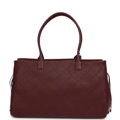 Chanel Chanel Large "Urban Essential" East West Shopping Tote Dark Burgundy Caviar Gold Hardware | Thumbnail 4 Chanel Chanel Large "Urban Essential" East West Shopping Tote Dark Burgundy Caviar Gold Hardware | Thumbnail 4