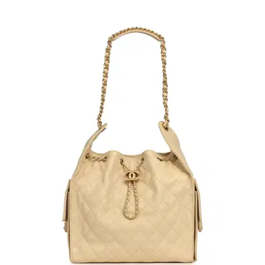 Chanel Chanel Medium 25 Hobo Bag Light Beige Caviar Antique Gold Hardware | Thumbnail 7 Chanel Chanel Medium 25 Hobo Bag Light Beige Caviar Antique Gold Hardware | Thumbnail 7