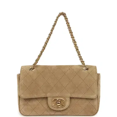 Chanel Chanel Mini "Souplissimo" Flap Bag Beige Suede Gold Hardware | Thumbnail 7 Chanel Chanel Mini "Souplissimo" Flap Bag Beige Suede Gold Hardware | Thumbnail 7