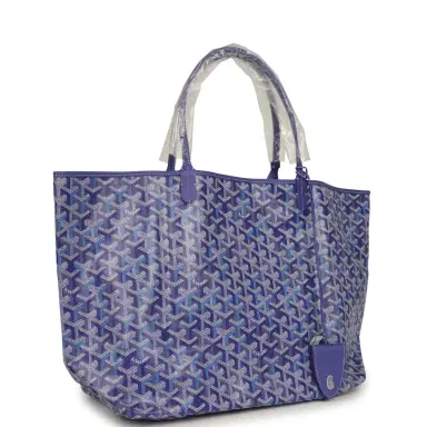 goyard Goyard Goyardine Blueberry Purple Saint Louis GM Tote Palladium Hardware | Thumbnail 2 goyard Goyard Goyardine Blueberry Purple Saint Louis GM Tote Palladium Hardware | Thumbnail 2