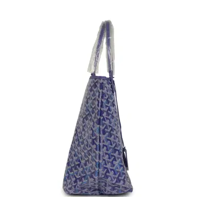 goyard Goyard Goyardine Blueberry Purple Saint Louis GM Tote Palladium Hardware | Thumbnail 3 goyard Goyard Goyardine Blueberry Purple Saint Louis GM Tote Palladium Hardware | Thumbnail 3