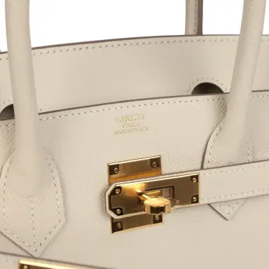 HERMÈS Hermes Birkin 30 Craie Epsom Gold Hardware | Thumbnail 7 HERMÈS Hermes Birkin 30 Craie Epsom Gold Hardware | Thumbnail 7