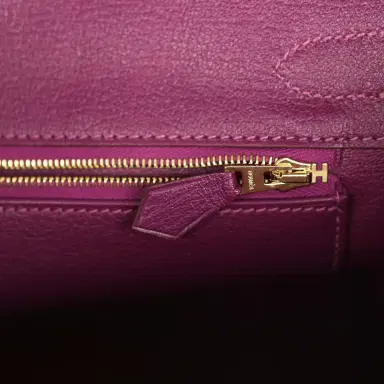 HERMÈS Hermes Special Order (HSS) Birkin 30 Etoupe, Anemone Togo Brushed Gold Hardware | Thumbnail 9 HERMÈS Hermes Special Order (HSS) Birkin 30 Etoupe, Anemone Togo Brushed Gold Hardware | Thumbnail 9