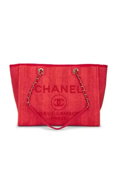 chanel Chanel Small Deauville Tote Bag | Thumbnail 1 chanel Chanel Small Deauville Tote Bag | Thumbnail 1