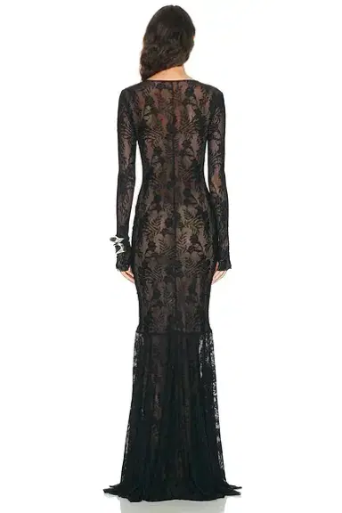 Norma Kamali Shirred Front Fishtail Gown | Thumbnail 3 Norma Kamali Shirred Front Fishtail Gown | Thumbnail 3