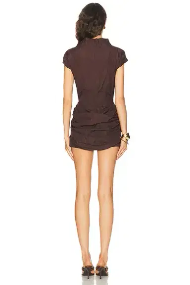 Magda Butrym Short Sleeve Mini Dress | Thumbnail 3 Magda Butrym Short Sleeve Mini Dress | Thumbnail 3