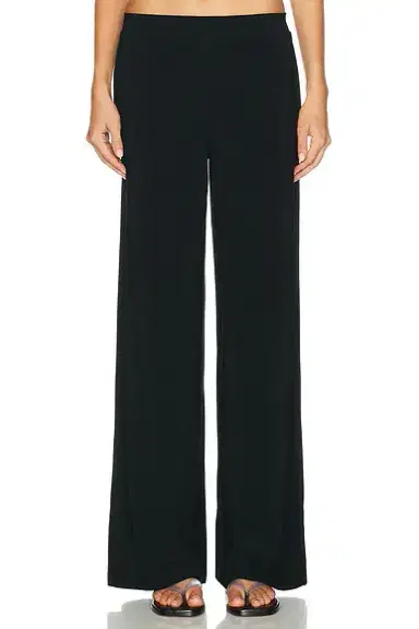 Norma Kamali Flat Front Wide Pant | Thumbnail 1 Norma Kamali Flat Front Wide Pant | Thumbnail 1