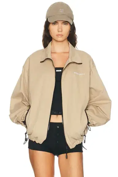 Miu Miu Gabardine Old Jacket | Thumbnail 2 Miu Miu Gabardine Old Jacket | Thumbnail 2