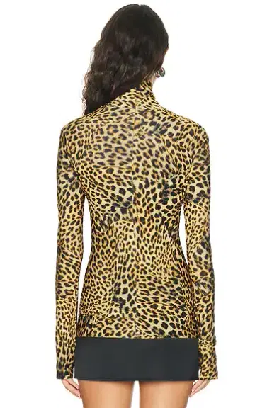Norma Kamali Slim Fit Long Sleeve Turtle Top | Thumbnail 3 Norma Kamali Slim Fit Long Sleeve Turtle Top | Thumbnail 3
