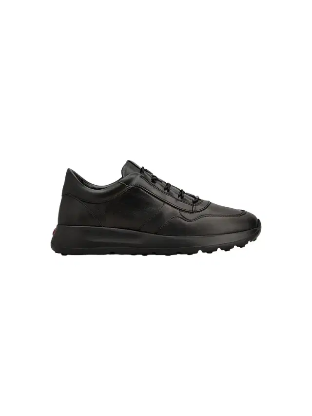 Men's Sportivo Allacciato Leather Low-Top Sneakers - Black Men's Sportivo Allacciato Leather Low-Top Sneakers - Black
