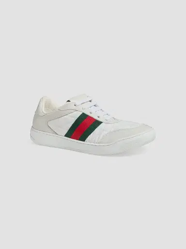 Gucci Women's Screener Side-Striped Low-Top Sneakers - White | Thumbnail 2 Gucci Women's Screener Side-Striped Low-Top Sneakers - White | Thumbnail 2