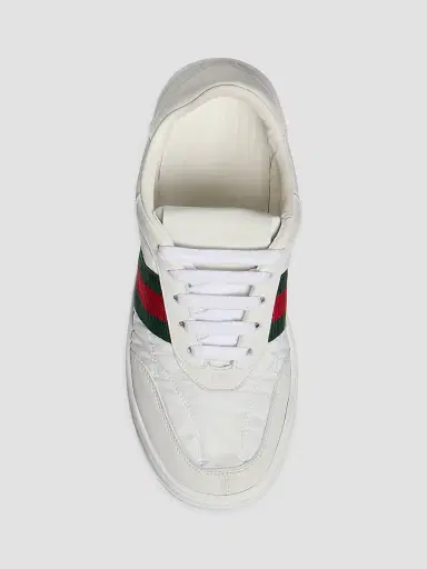 Gucci Women's Screener Side-Striped Low-Top Sneakers - White | Thumbnail 4 Gucci Women's Screener Side-Striped Low-Top Sneakers - White | Thumbnail 4