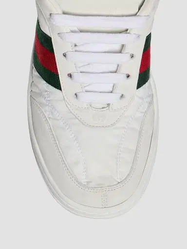 Gucci Women's Screener Side-Striped Low-Top Sneakers - White | Thumbnail 5 Gucci Women's Screener Side-Striped Low-Top Sneakers - White | Thumbnail 5