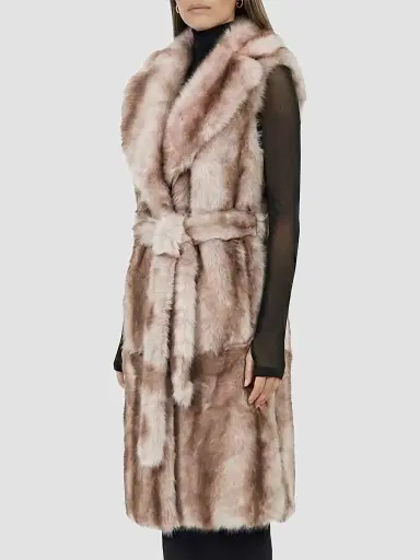 Gorski Women's Toscana Lamb Long Vest, Belt - Size XL | Thumbnail 4 Gorski Women's Toscana Lamb Long Vest, Belt - Size XL | Thumbnail 4