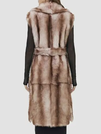 Gorski Women's Toscana Lamb Long Vest, Belt - Size XL | Thumbnail 5 Gorski Women's Toscana Lamb Long Vest, Belt - Size XL | Thumbnail 5