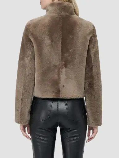 Gorski Women's Merino Shearling Lamb Coat - Caramel | Thumbnail 5 Gorski Women's Merino Shearling Lamb Coat - Caramel | Thumbnail 5