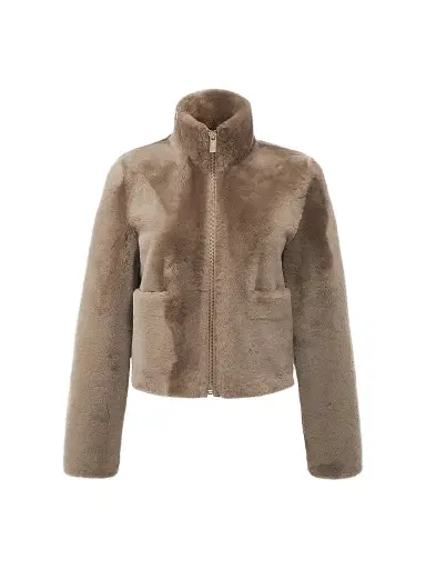 Gorski Women's Merino Shearling Lamb Coat - Caramel | Thumbnail 1 Gorski Women's Merino Shearling Lamb Coat - Caramel | Thumbnail 1
