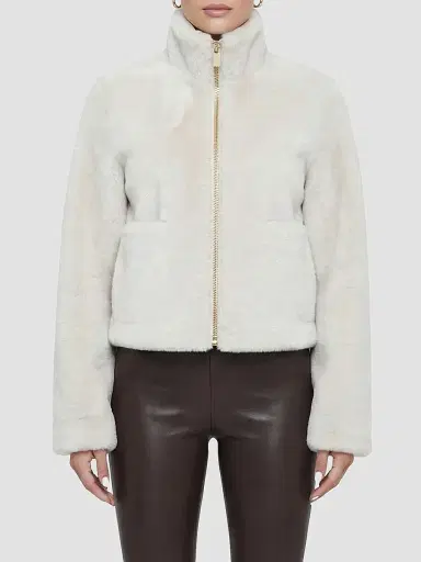 Gorski Women's Merino Shearling Lamb Coat - Cream - Size Large | Thumbnail 3 Gorski Women's Merino Shearling Lamb Coat - Cream - Size Large | Thumbnail 3