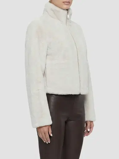 Gorski Women's Merino Shearling Lamb Coat - Cream - Size Large | Thumbnail 4 Gorski Women's Merino Shearling Lamb Coat - Cream - Size Large | Thumbnail 4