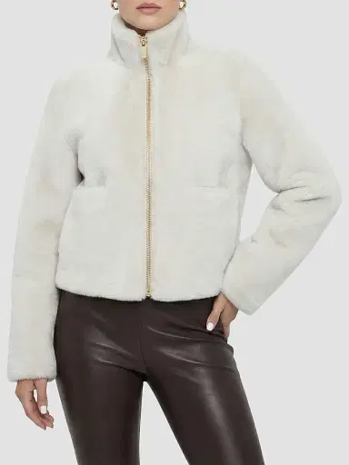 Gorski Women's Merino Shearling Lamb Coat - Cream - Size Large | Thumbnail 6 Gorski Women's Merino Shearling Lamb Coat - Cream - Size Large | Thumbnail 6