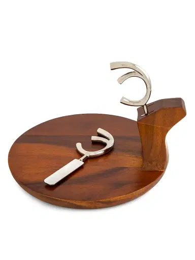 Nambé Acacia Wood Reindeer Platter - Brown | Thumbnail 3 Nambé Acacia Wood Reindeer Platter - Brown | Thumbnail 3