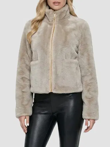 Gorski Women's Merino Shearling Lamb Coat - Sand - Size XL | Thumbnail 4 Gorski Women's Merino Shearling Lamb Coat - Sand - Size XL | Thumbnail 4
