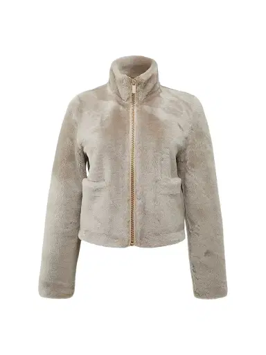 Gorski Women's Merino Shearling Lamb Coat - Sand - Size XL | Thumbnail 1 Gorski Women's Merino Shearling Lamb Coat - Sand - Size XL | Thumbnail 1