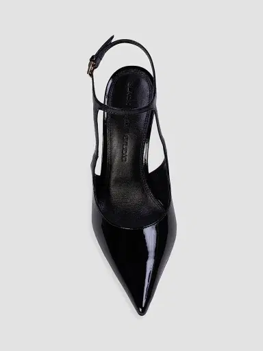 Black Suede Studio Women's Runa 100MM Pumps - Black Patent Leather - Size 12 | Thumbnail 3 Black Suede Studio Women's Runa 100MM Pumps - Black Patent Leather - Size 12 | Thumbnail 3
