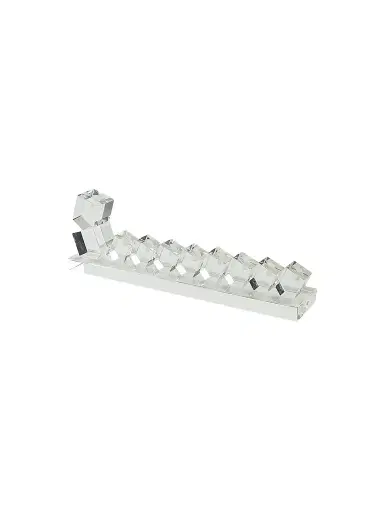 Tizo Crystal Glass Dreidel Menorah | Thumbnail 1 Tizo Crystal Glass Dreidel Menorah | Thumbnail 1