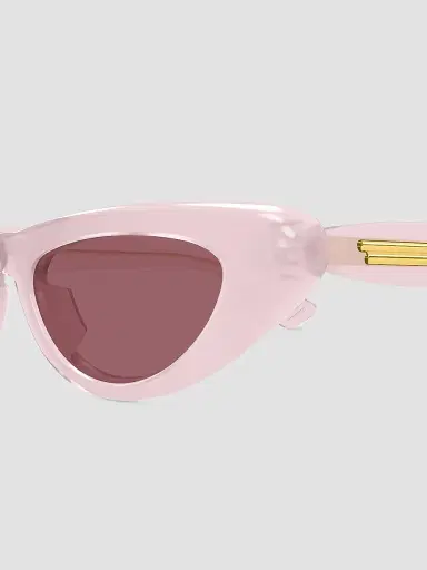 Bottega Veneta Women's Mini Curvy 51MM Cat-Eye Sunglasses - Pink | Thumbnail 3 Bottega Veneta Women's Mini Curvy 51MM Cat-Eye Sunglasses - Pink | Thumbnail 3