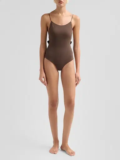 Jacquemus Women's Cabana Ruffle One-Piece Swimsuit - Brown | Thumbnail 2 Jacquemus Women's Cabana Ruffle One-Piece Swimsuit - Brown | Thumbnail 2