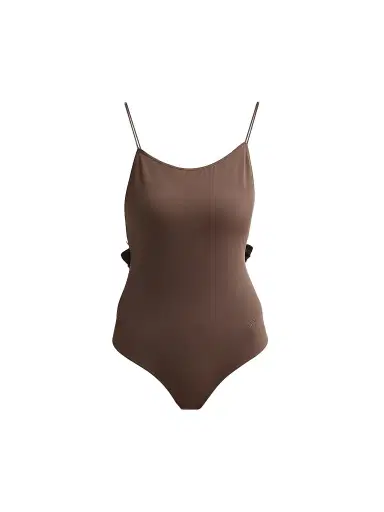 Jacquemus Women's Cabana Ruffle One-Piece Swimsuit - Brown | Thumbnail 1 Jacquemus Women's Cabana Ruffle One-Piece Swimsuit - Brown | Thumbnail 1