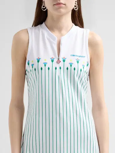 Casablanca Women's Floral Stripe Tennis Mini Dress - Sporty Floral Stripe - Size XL | Thumbnail 5 Casablanca Women's Floral Stripe Tennis Mini Dress - Sporty Floral Stripe - Size XL | Thumbnail 5