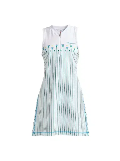 Casablanca Women's Floral Stripe Tennis Mini Dress - Sporty Floral Stripe - Size XL | Thumbnail 1 Casablanca Women's Floral Stripe Tennis Mini Dress - Sporty Floral Stripe - Size XL | Thumbnail 1
