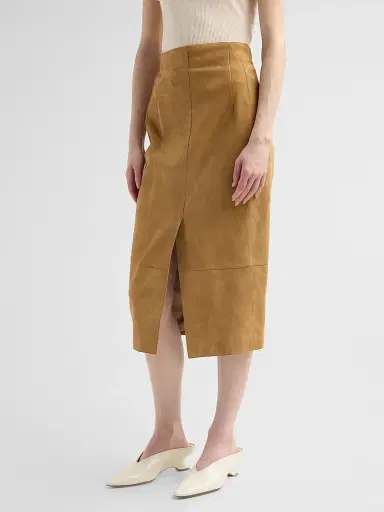 Akris Women's Suede Pencil Skirt | Thumbnail 4 Akris Women's Suede Pencil Skirt | Thumbnail 4