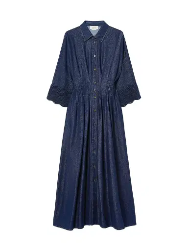 Marina Rinaldi Women's Denim Shirt Dress - Midnight Blue | Thumbnail 1 Marina Rinaldi Women's Denim Shirt Dress - Midnight Blue | Thumbnail 1