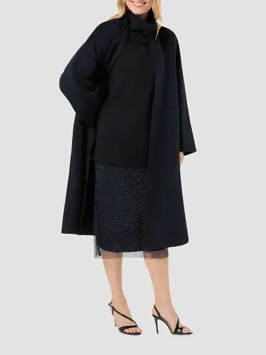 Marina Rinaldi Women's Rhinestone Adorned Mesh Jersey Skirt - Midnight Blue | Thumbnail 2 Marina Rinaldi Women's Rhinestone Adorned Mesh Jersey Skirt - Midnight Blue | Thumbnail 2