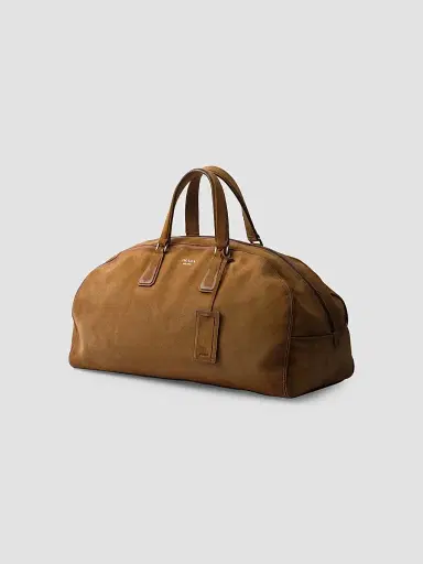 Prada Men's Suede Duffle Bag | Thumbnail 4 Prada Men's Suede Duffle Bag | Thumbnail 4