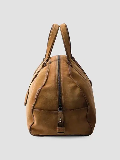 Prada Men's Suede Duffle Bag | Thumbnail 6 Prada Men's Suede Duffle Bag | Thumbnail 6
