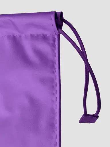 Prada Women's Wish Silk Duchesse Pouch - Purple | Thumbnail 4 Prada Women's Wish Silk Duchesse Pouch - Purple | Thumbnail 4