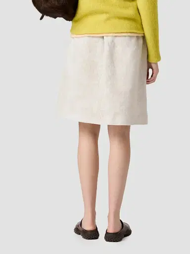 Miu Miu Women's Linen Skirt | Thumbnail 4 Miu Miu Women's Linen Skirt | Thumbnail 4